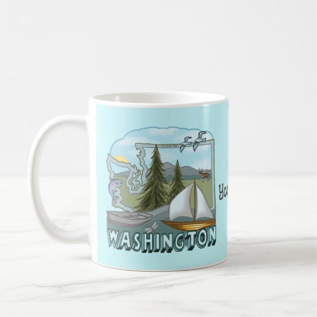 Washington custom mug (Left)