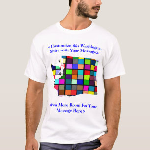 Washington Customizable Colourful Election T-Shirt