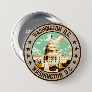 Washington D.C.                                    3 Inch Round Button