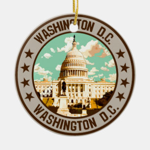 Washington D.C.                                    Ceramic Ornament