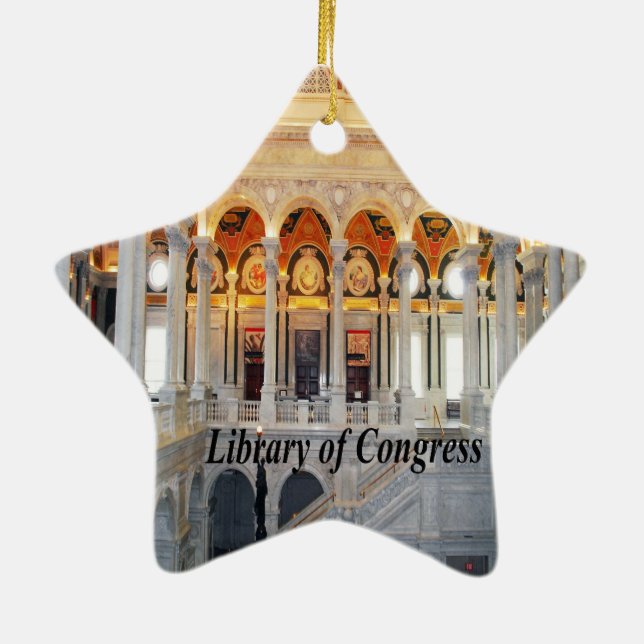 Washington D.C. Ceramic Ornament (Back)