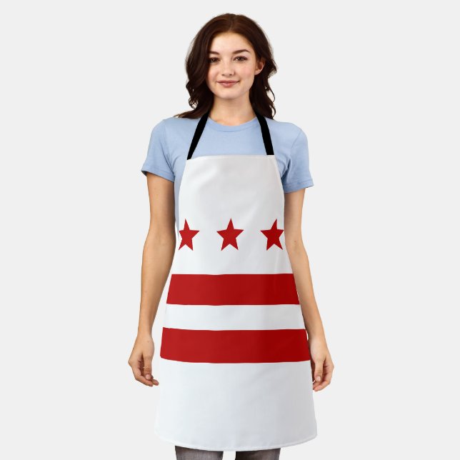 Washington D.C. flag Apron (Worn)
