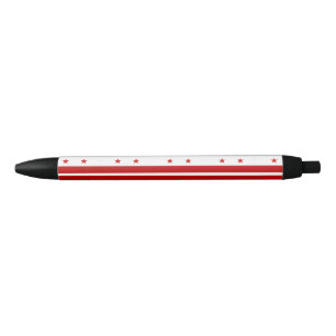 Washington, D.C Flag Black Ink Pen