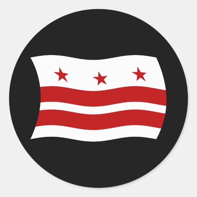 Washington D.C. Flag Sticker (Front)