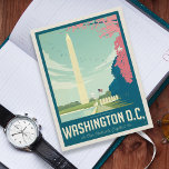 Washington, D.C. - Our Nation's Capital Postcard<br><div class="desc">Anderson Design Group is an award-winning illustration and design firm in Nashville,  Tennessee. Founder Joel Anderson directs a team of talented artists to create original poster art that looks like classic vintage advertising prints from the 1920s to the 1960s.</div>