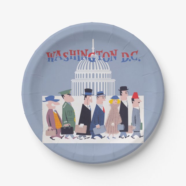 Washington D.C. Paper Plate (Front)