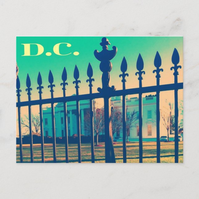 washington d.c. postcard white house (Front)
