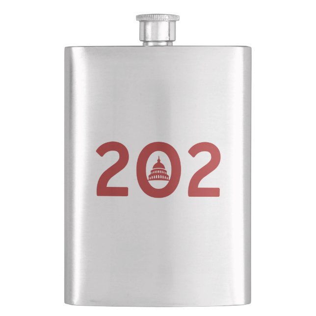 Washington D.C. Pride Hip Flask (Front)