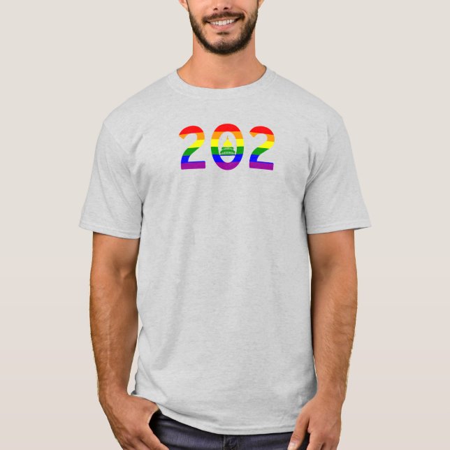 Washington D.C. Rainbow Pride T-Shirt (Front)