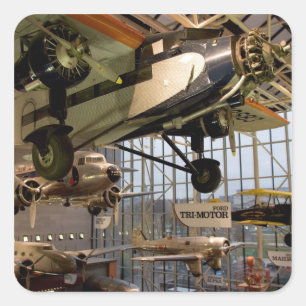 WASHINGTON, D.C. USA. Aircraft displayed in Square Sticker