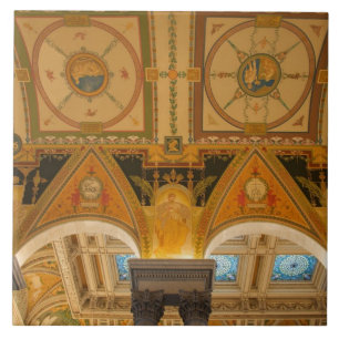 WASHINGTON, D.C. USA. Ceiling in Great Hall of Tile