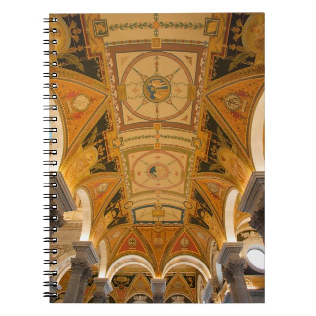 WASHINGTON, D.C. USA. Ceiling of second floor Notebook (Front)