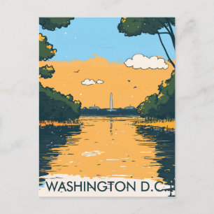Washington D.C. USA Travel Postcard