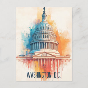 Washington D.C. USA Travel Postcard