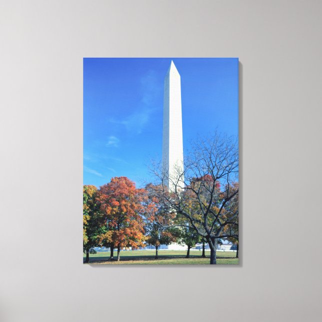 WASHINGTON, D.C. USA. Washington Monument rises Canvas Print (Front)