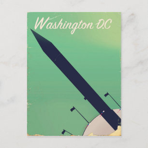 Washington D.C Vintage travel poster Postcard