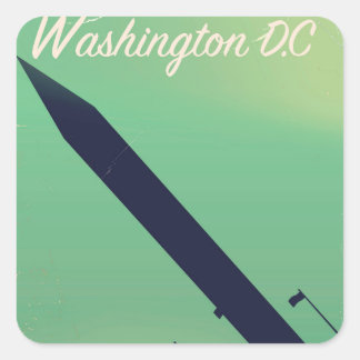 Washington D.C Vintage travel poster Square Sticker