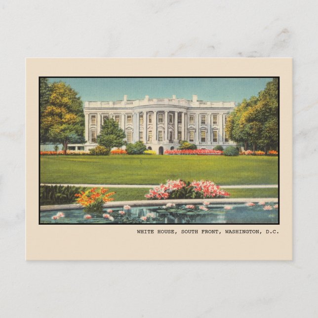  Washington, D.C., White House Postcard (Front)