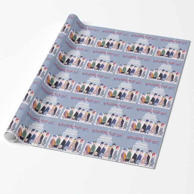Washington D.C. Wrapping Paper (Unrolled)