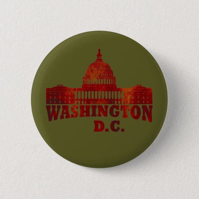 Washington DC 2 Inch Round Button (Front)