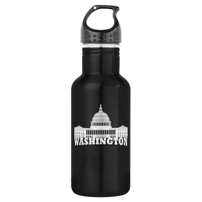 washington dc 532 ml water bottle (Front)