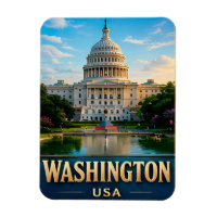 Washington DC American Landmarks Travel Souvenir