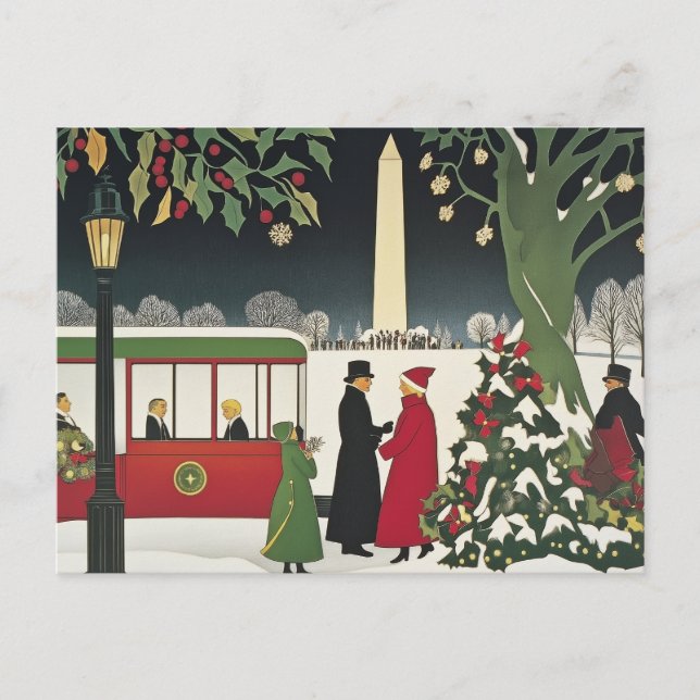 Washington DC Art Deco Style card (Front)