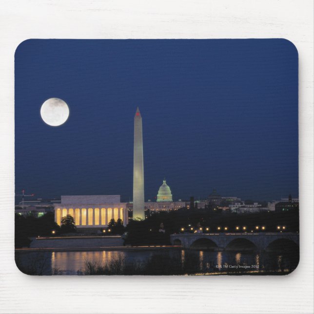 Washington DC at Night Mouse Pad (Front)
