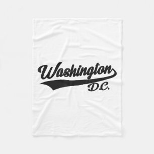 Washington Dc - Athletic_throwback Design - Clic  Fleece Blanket