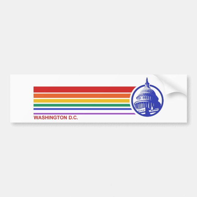 Washington DC Bumper Sticker (Front)