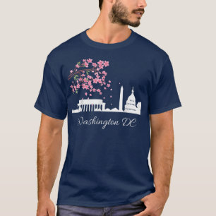 Washington DC Capitol Building Cherry Blossoms Mem T-Shirt