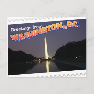 Washington, DC carte postale Washington Monument