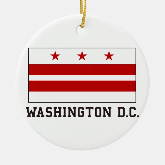 Washington DC Ceramic Ornament (Front)