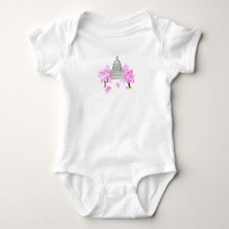 Washington, DC Cherry Blossom Hoodie Baby Bodysuit