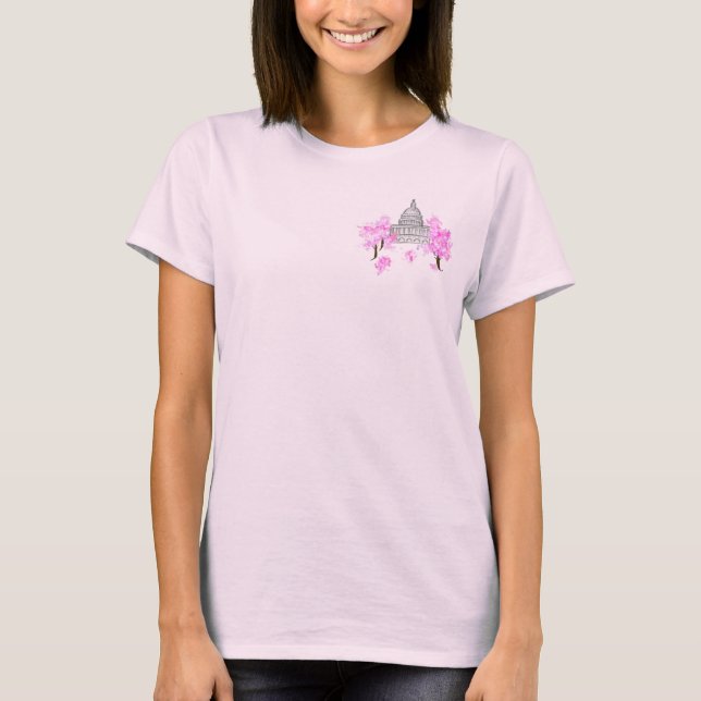 Washington, DC Cherry Blossom T-Shirt (Front)