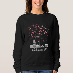 Washington Dc Cherry Blossoms Monuments Men Women Sweatshirt