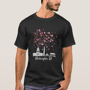 Washington Dc Cherry Blossoms Monuments Men Women  T-Shirt
