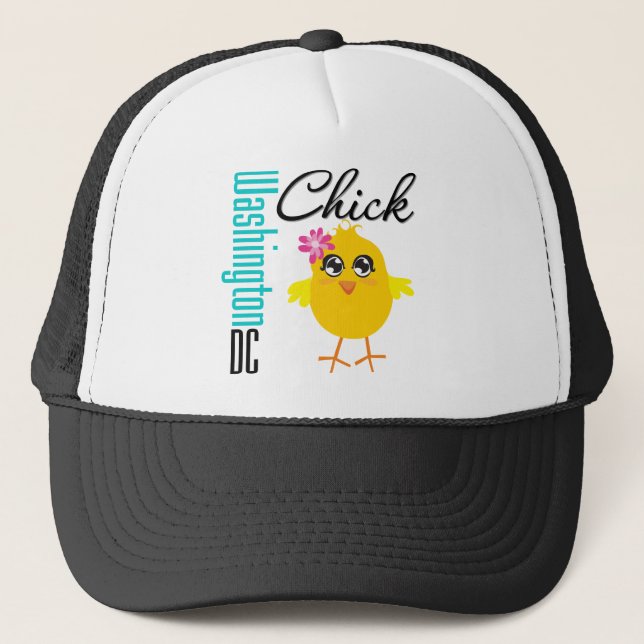 Washington DC Chick Trucker Hat (Front)