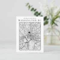 Washington, DC. City Map + Location Marker