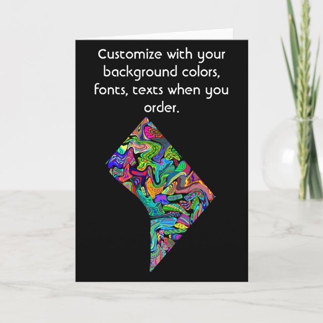 Washington DC Customize card how you want it (Front)