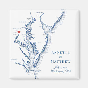 Washington DC Destination Wedding Favour Magnet