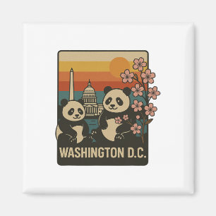 Washington Dc Family Trip Funny Panda Zoo Dc Trip Magnet