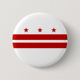 Washington DC Flag 2 Inch Round Button