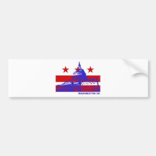 Washington DC Flag Bumper Sticker