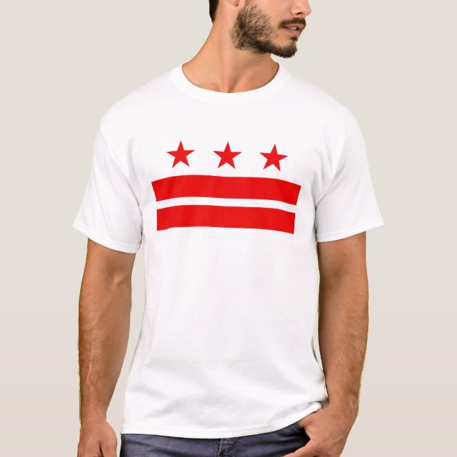 Washington Dc Flag D.C. Capitol T-Shirt (Front)