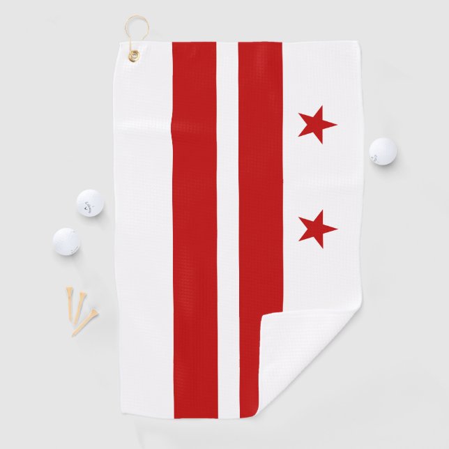 Washington DC flag Golf Towel (InSitu)