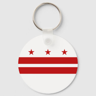 Washington DC Flag Keychain