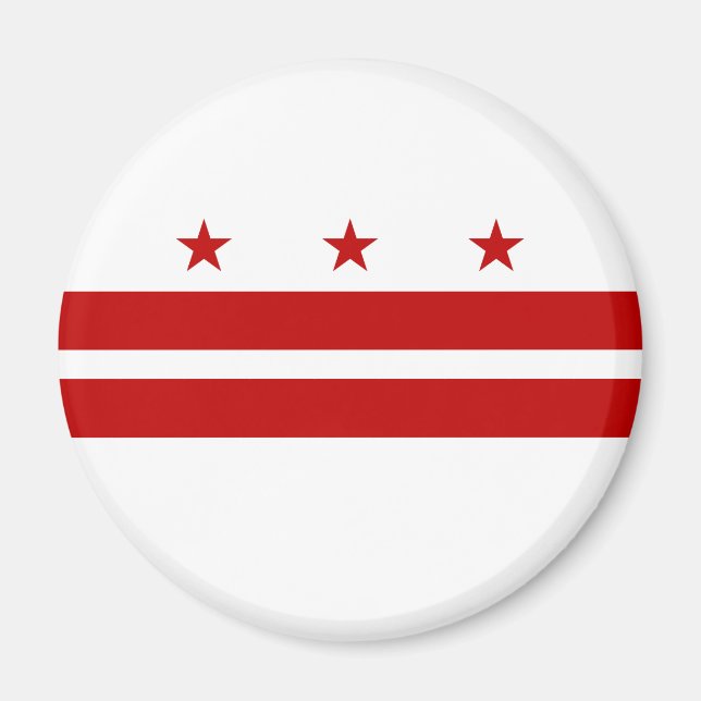 Washington DC Flag Magnet (Front)