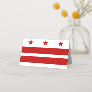 Washington DC flag Place Card