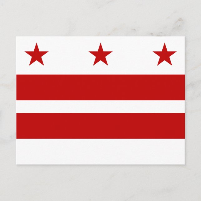 Washington DC flag Postcard (Front)